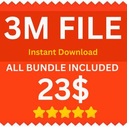 3 M File All Bundle Included DZR Instant Download