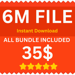 6 M File All Bundle Included DZR Instant Download