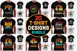 Best 20  T-Shirt Design Bundle 2024