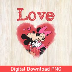 Happy Valentine PNG, Valentine Mouse Hearts PNG, Mouse Valentine's Day PNG, Valentine's PNG, Mouse and Friend Valentines