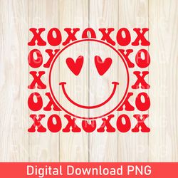 Funny XOXO PNG, Love Happy Face PNG, Love Heart PNG, Heart Eyes Happy Face, Heart PNG, Smile PNG, Valentines Day PNG