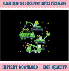 PNG ONLY St Patricks Day Crane Truck Construction Png, Shamrock Truck Png, St Patricks Day Png, Digital Download