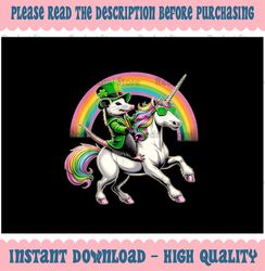 PNG ONLY Funny Opossum Leprechaun Riding Unicorn St Patricks Day Png, St Patricks Day Png, Digital Download