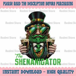 The Shenanigator, Funny Shenanigans Design For St Paddys Day Png, St Patrick Clipart, Saint Patricks, Shamrock Png, Png