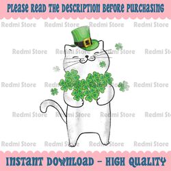 Cat Leprechaun Cat Lover Shamrock St Patrick's Day Png, Cat Lover Shamrock St Patrick's Day Png, St. Catrick's Day Png,