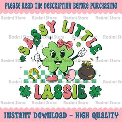 PNG ONLY St Patricks Day Girl Sassy Little Lassie Png, St Patricks Day Png, Digital Download