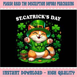 PNG ONLY St Patricks Catricks Day Cats Png,Saint Pattys Cat Lovers Png, St Patricks Day Png, Digital Download
