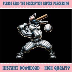 PNG ONLY Baseball Bunny Easter Rabbit Png, Easter Sports png, Easter Day Png, Digital Download