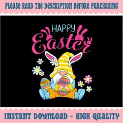 Happy Easter Day Bunny Spring Gnome Png, Easter Egg Hunting Png, Easter Bunny Gnomes PNG Sublimation Design Digital Down