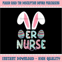 Cute Easter ER Nurse Png, RN Bunny Ears Happy Easter Png, Easter Nurse PNG, Instant Download nurse Bunny sublimation, Nu