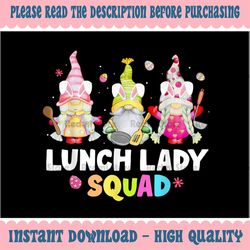 Cute Lunch Lady Squad Png, Easter Day Gnome Png, Happy Easte Lunch Lady Png, Cute Lunch Lady Bunny Egg Pattern Png