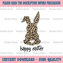 Cute Bunny Wearing GlassesPng, Leopard Happy Easter Day 2023 Png, Happy Easter Bunny Rabbit, Leopard Cheetah, Clip Art S