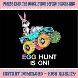 Dabbing Bunny Happy Easter Monster Truck Lovers Png, Easter Truck Png, Easter Bunny Dabbing Png, Egg Hunt Is On Png, Dig