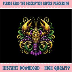 PNG ONLY Mardi Gras Crawfish Png Jester Hat Bead New Orleans Png, Mardi Gras Png, Digital Download