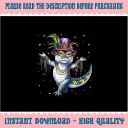 PNG ONLY Funny Mardigator Mardi Gras Png, Alligator Dancing Carnival Png, Mardi Gras Png, Digital Download