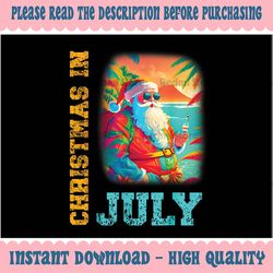 Christmas In July San-ta Beach Summer Png, Summer Holiday Png, Funny San-ta Cl-aus, Digital Download
