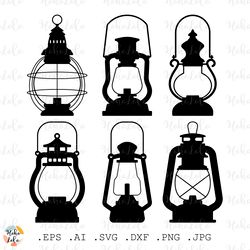Lantern Svg, Lantern Silhouette, Lantern Cricut Svg, Lantern Stencil Templates Dxf, Lantern Clipart Png