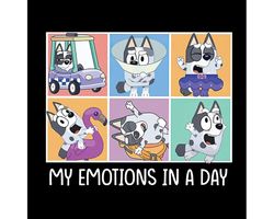 Muffin My Emotion in a Day Png, Muffin Emotion Digital Download, Muffin Funny Emotion, Bluey Concert