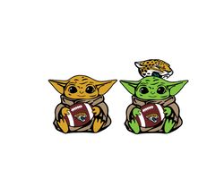 Baby Yoda with Jacksonville Jaguars NFL png, Baby Yoda NFL png, NFL png