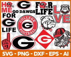 Georgia Bulldogs, Georgia Bulldogs Svg, Georgia Bulldogs Clipart, Georgia Bulldogs Cricut, Football svg, NCAA