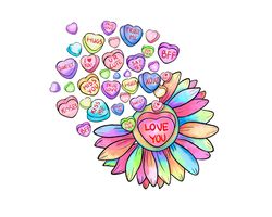 My Studens Are Sunflower Png, Teaching Sweethearts Png, Valentine Day Png, Retro Valentine Png
