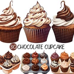 Chocolate Cupcake PNG | Valentine's Day Clip art Sweets Dessert Cute Food Recipe Cream Syrup Baking Illustration Decora