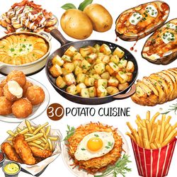 Potato Cuisine PNG | Food Dish Recipe Hash Brown Fish Chips Salad Fried Accordion Soup Mashed Gnocchi Pie Cheese Cake