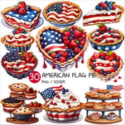 American Flag Pie PNG | Independence day Fruit Dessert Clip art Sweet Bakery Bread Heart Pastry Piece Cake Tray Cute Foo
