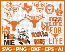 Texas LongHorns, Texas LongHorns Svg, Texas LongHorns Clipart, Texas LongHorns Cricut, Football svg, NCAA