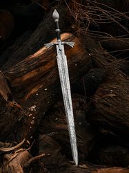 Handmade Dark Sister Daemon Targaryen metal Sword, Daemon Targaryen replica Sword, Game of thrones Cosplay Christmas Gif