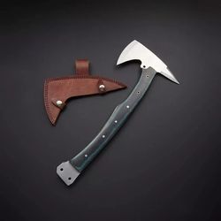 custom handmade tomahawk battle ready axe viking axe carbon steel axe&sheath