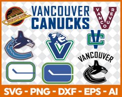 Vancouver Canucks Bundle Svg, Bundle NHL Hockey Svg, NHL HOCKEY Svg, Sport Svg, NHL SVG