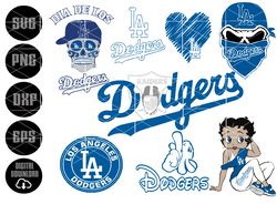 Dodgers Bundle-Layered Digital Downloads for Cricut, Silhouette Etc.. Svg| Eps| Dxf| Png| Files