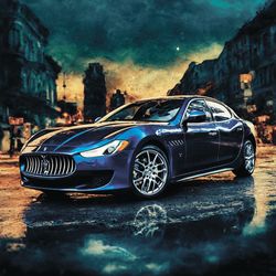Maserati | Art Digital | Maserati Poster | Maserati Print | Car Poster | Car Gift