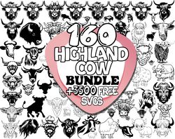 Highland Cow Svg  Highland Cow Png  Highland Cow Head Svg  Cow Svg  Cute Cow Svg  Cow PngHighland Cow Svg BundleCut Baby