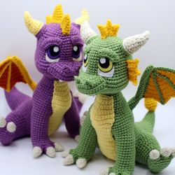 Crochet Pattern: Baby Dragon Amigurumi PDF ENGLISH