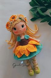 Amigurumi Doll Pattern/Flower Fairy doll Pattern/ Ayca Doll English PDF Pattern/Crochet Pattern in English/ AmigurumiDol