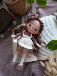 Crochet English Pattern - Melissa (pdf) Digital Product , springdoll, fairygirl, fairydoll, doll