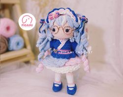 Miku Crochet Doll Pattern Amigurumi Doll Pattern Anime