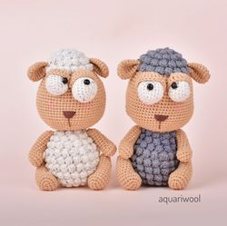 Cupid The Sheep Couple, Amigurumi Crochet Pattern