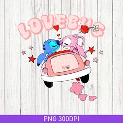 Valentines Day Stitch PNG, Stitch Valentine PNG, Womens Valentines Day, Lilo and Stitch PNG, Disney Snack Couple PNG