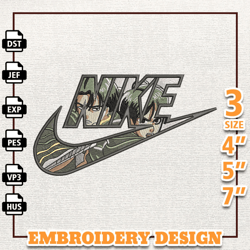 Nike Eren And Levi Anime Embroidery Design, Nike Anime Embroidery Design