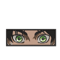 Eren Boxed Eyes Embroidery Design File Anime Attack On Titans