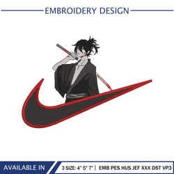 YATO NORAGAMI Nike Embroidery Design Noragami Anime Embroidery Machine