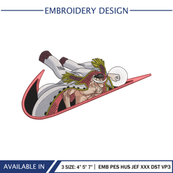 ONE PIECE EDWARD NEWGATE Nike Logo One Piece Anime Embroidery Download File