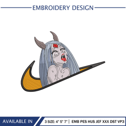 Swoosh x Kaguya Embroidery Design Anime Naruto Embroidery File