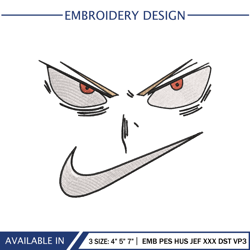 Bakugo Face Nike Logo Anime Embroidery Design Anime My Hero Academia File Download