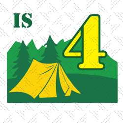 Kids 4th Birthday Boys Camping Summer 4 Year Old Svg, Birthday Svg, Camping Svg, Camping Birthday Svg, 4 Years Old Svg,