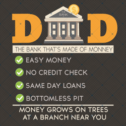 Dad Is The Bank Thats Made Of Money Svg, Fathers Day Svg, Father Gifts Svg, Love Dad Svg, Easy Money Svg, No Credit Chec