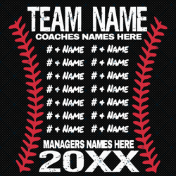 Team Name Coaches Names Here Managers Names Here 20xx Svg, Trending Svg, Baseball Svg, Champion Svg, All Star Svg, All S